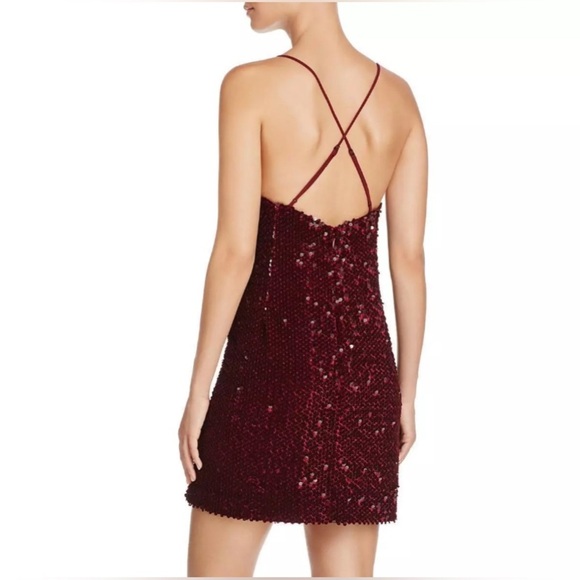 Kendall + Kylie Women's Sequined Velvet Slip Dress - Picture 2 of 4